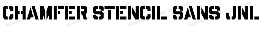 Chamfer Stencil Sans JNL字体转换